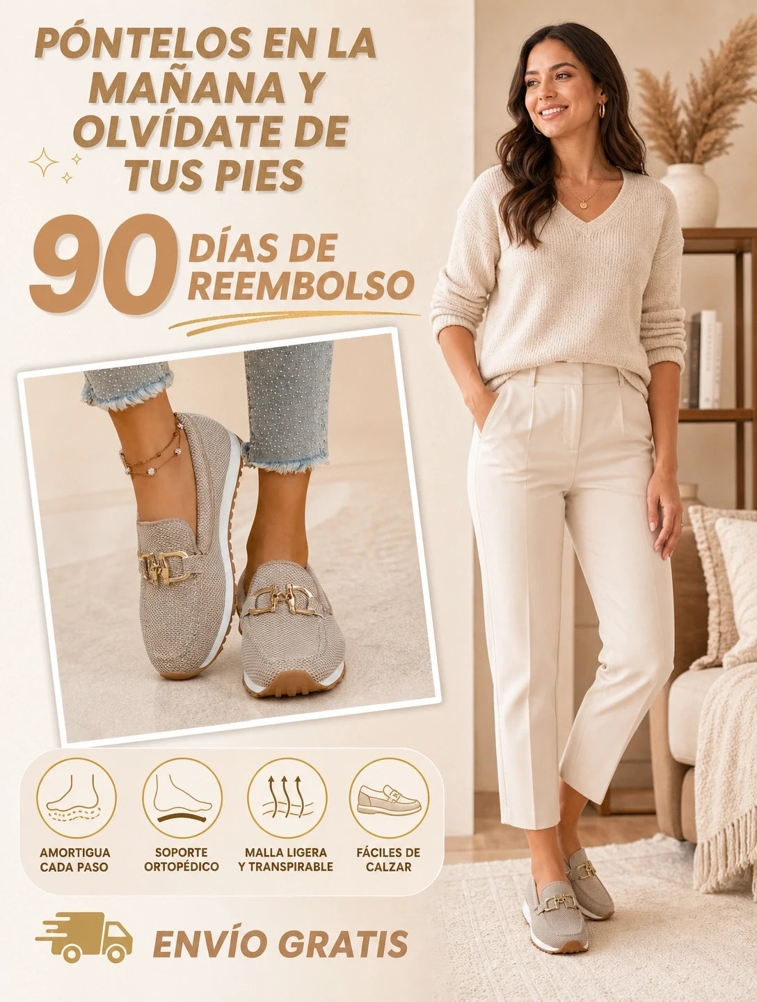 Chiara | Zapatos deportivos tipo mocasín.