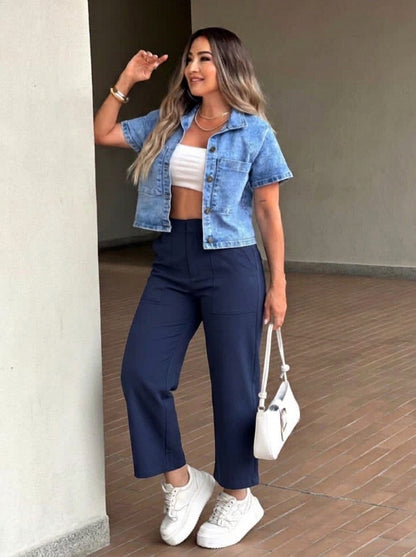 Barrelux Pantalón Casual Elástico