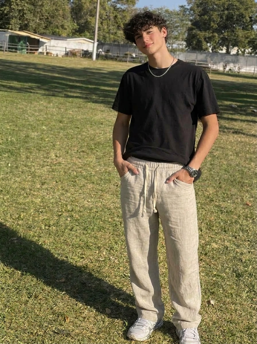 Pack x 3 Pantalón de Lino para Hombre