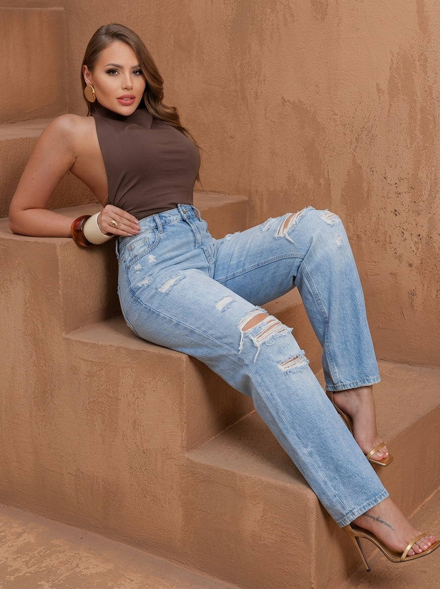 Jean BaWide Desgastado