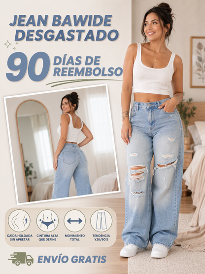 Jean BaWide Desgastado
