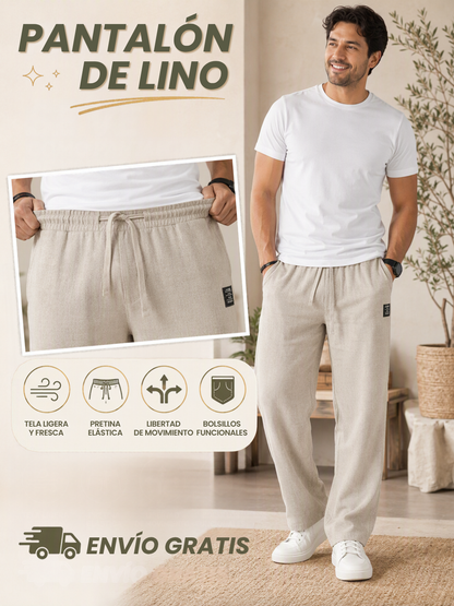 LinoFlex - Pantalón Casual de Lino para Hombre