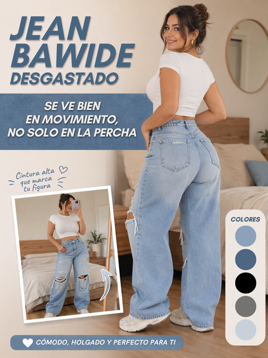 Jean BaWide Desgastado