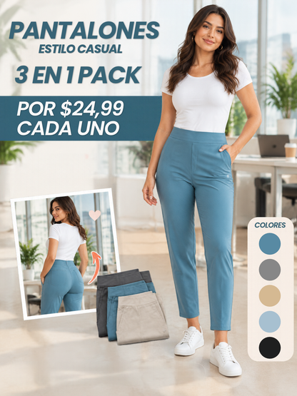 Pack x3 Pantalón Estilo Casual