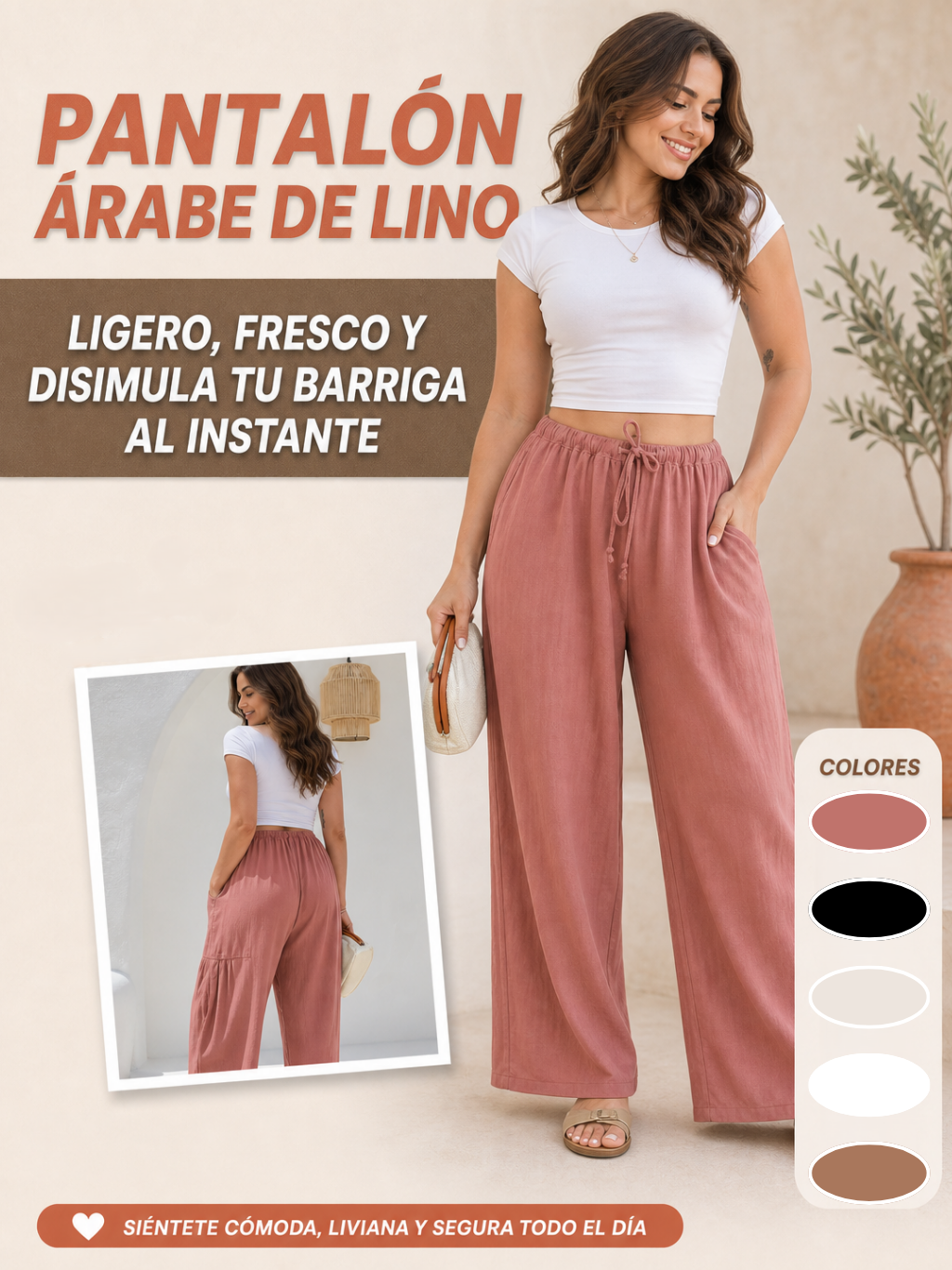 PANTALON ARABE DE LINO
