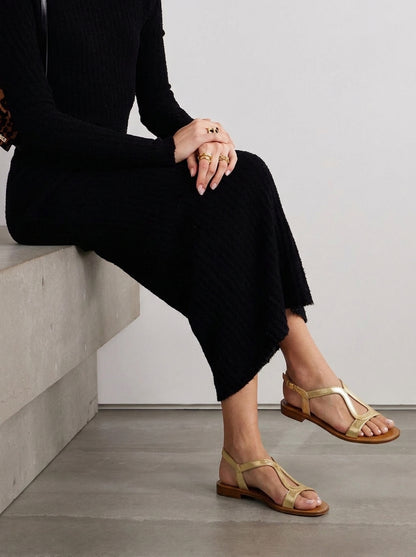 Antonella | Sandalias Doradas Elegantes