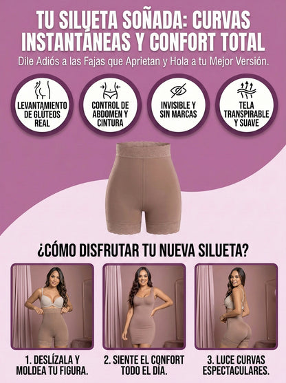 FAJA CURVILÍNEA CON ENCAJE CLÁSICO