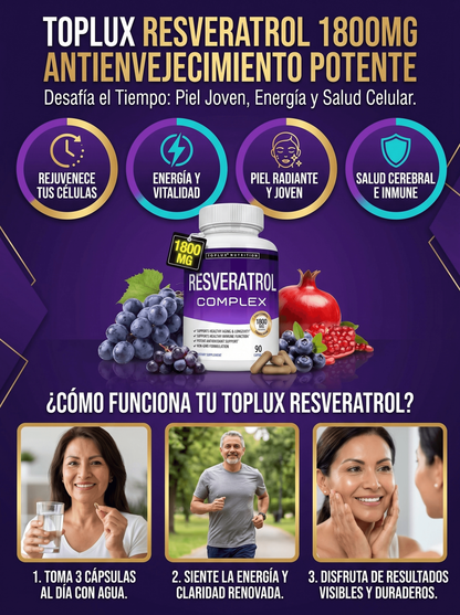 TOPLUX RESVERATROL SUPPLEMENT