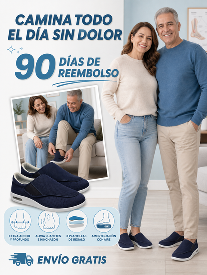 Confort Total | Calzado Ancho Ajustable con Cámara de Aire