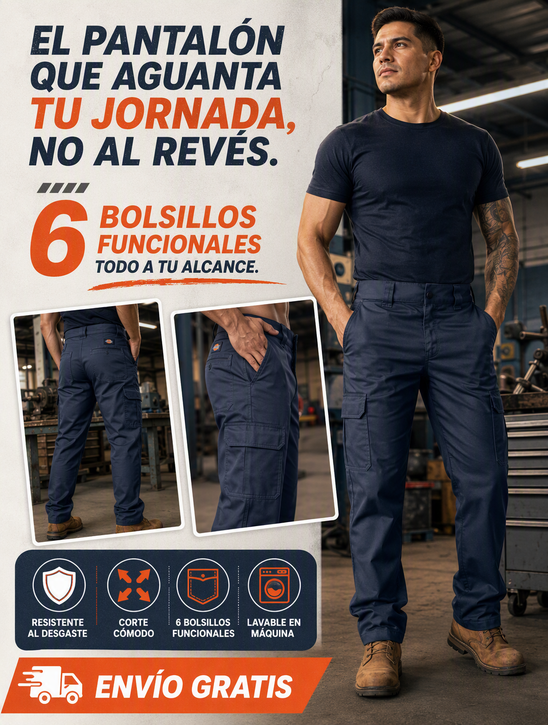 Pantalón Cargo para Hombre